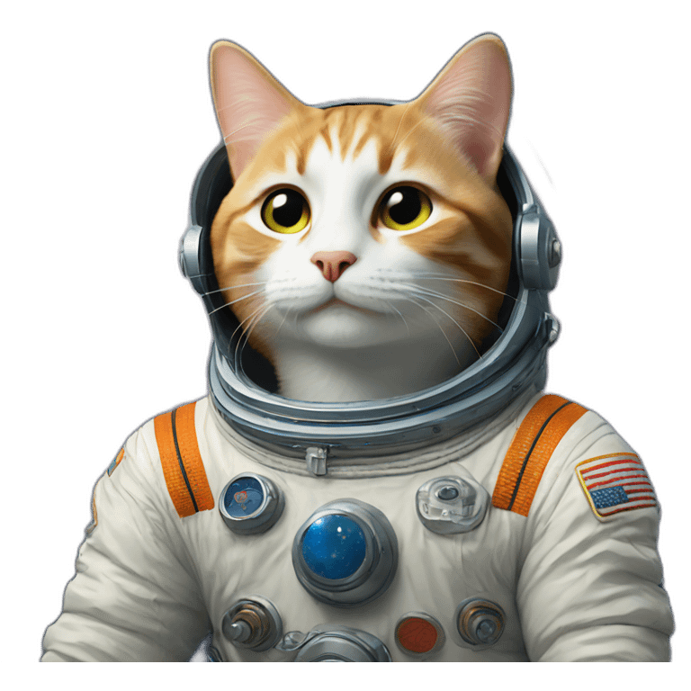 Cosmonaut cat emoji