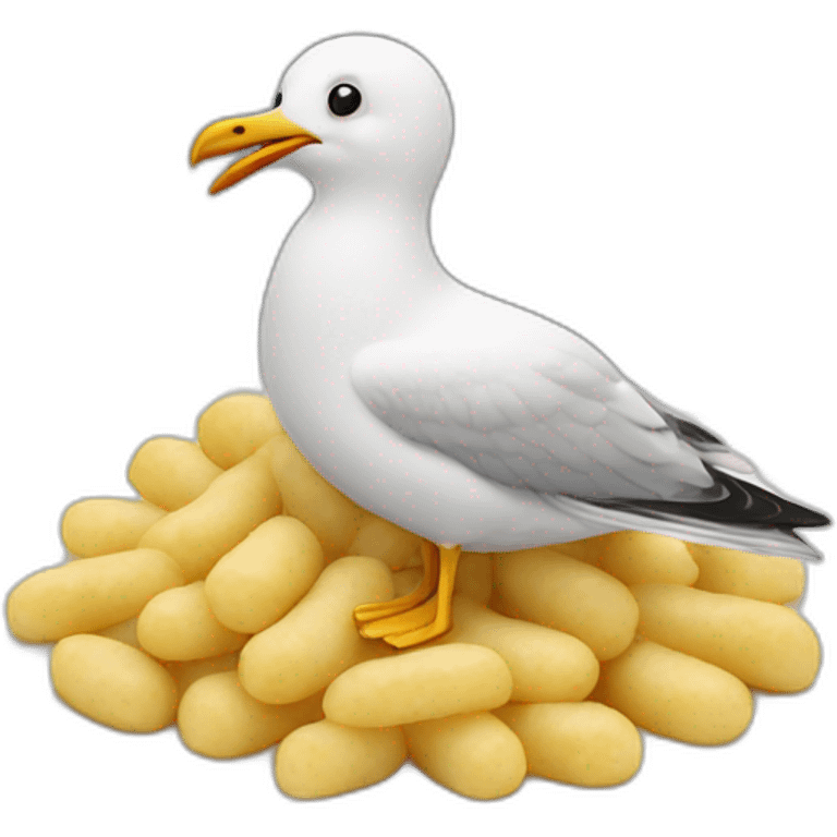 seagull gnocchi emoji