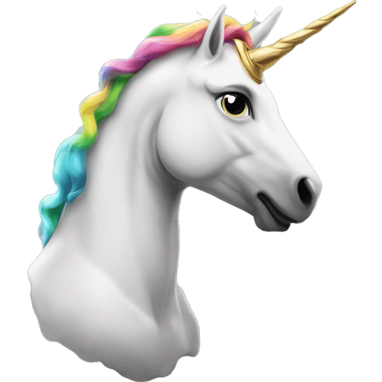 öğüşen at ve unicorn emoji