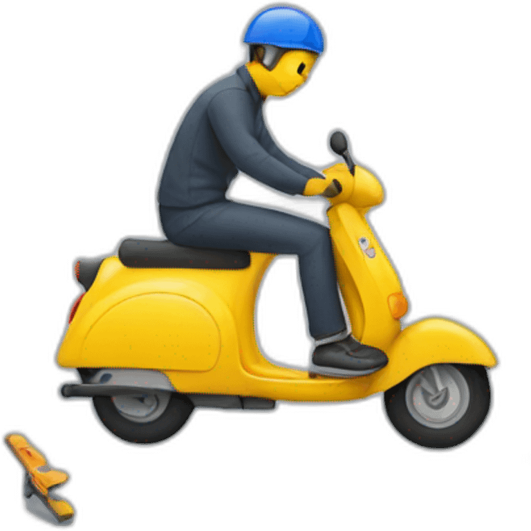 personne qui a eu un accident de trottinette emoji