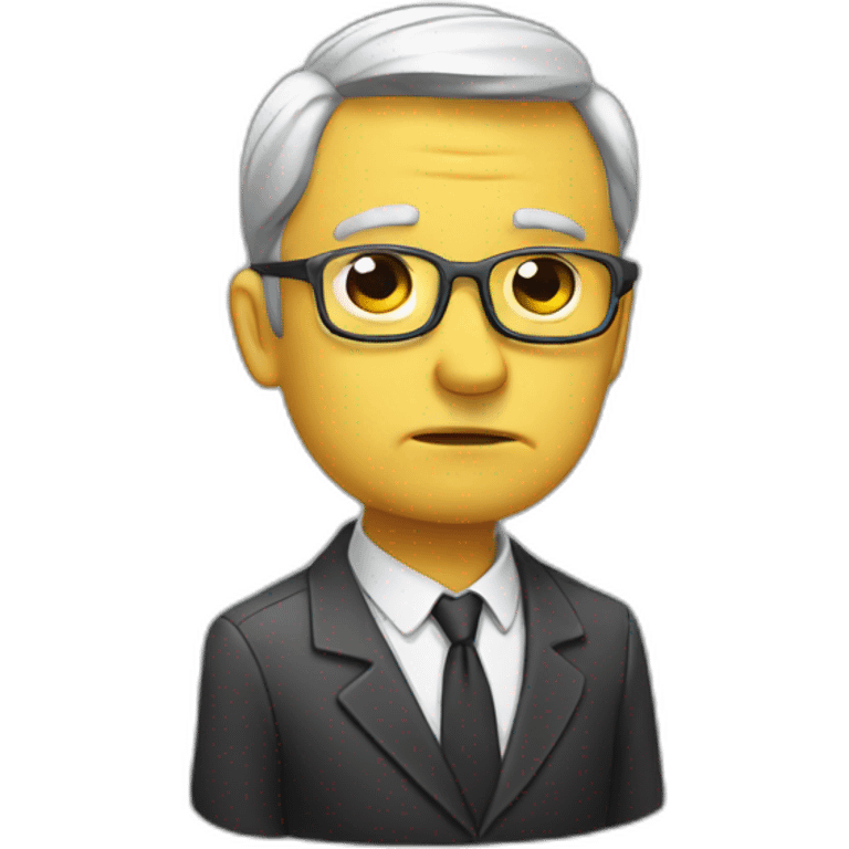 Sad advisor emoji