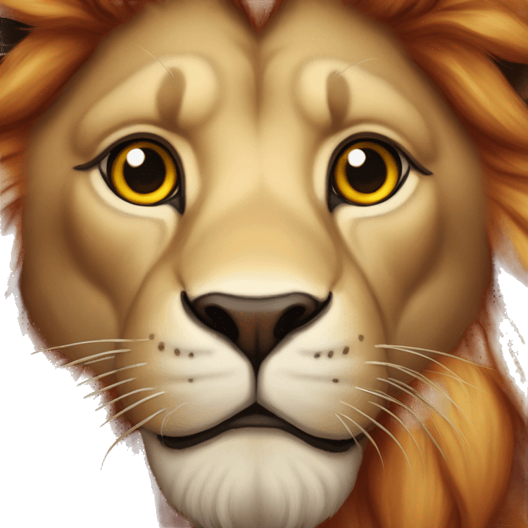 lion au yeux rouge emoji