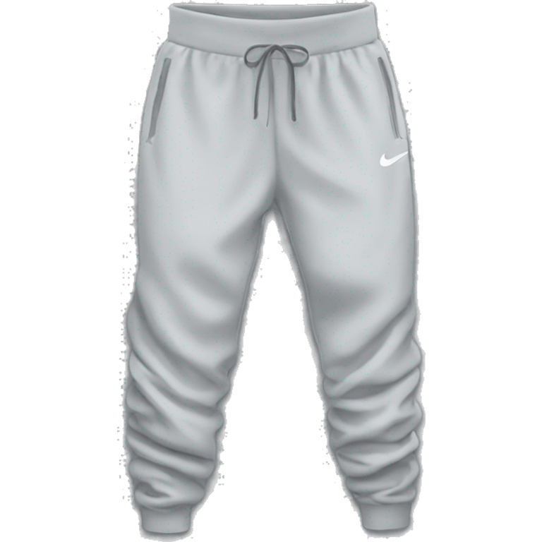 nike sweats very light gray, folded, female emoji