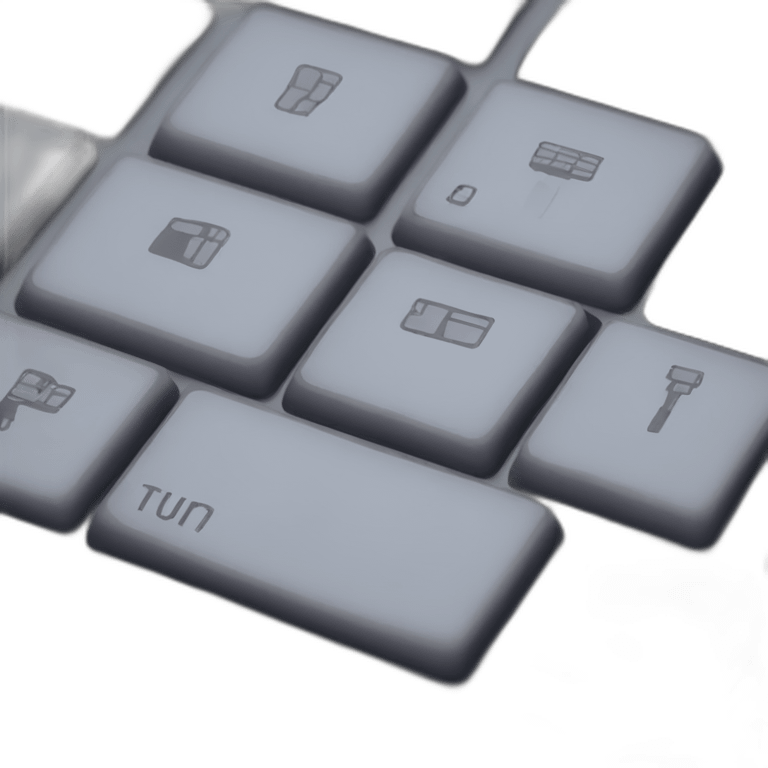 LED keyboard keys emoji