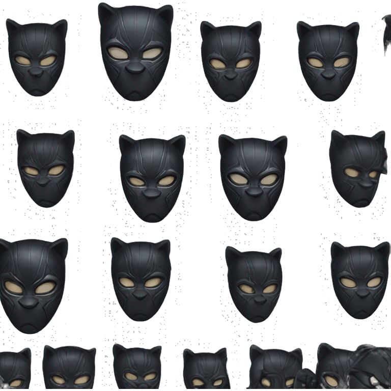 Black Panther, mask, Marvel emoji