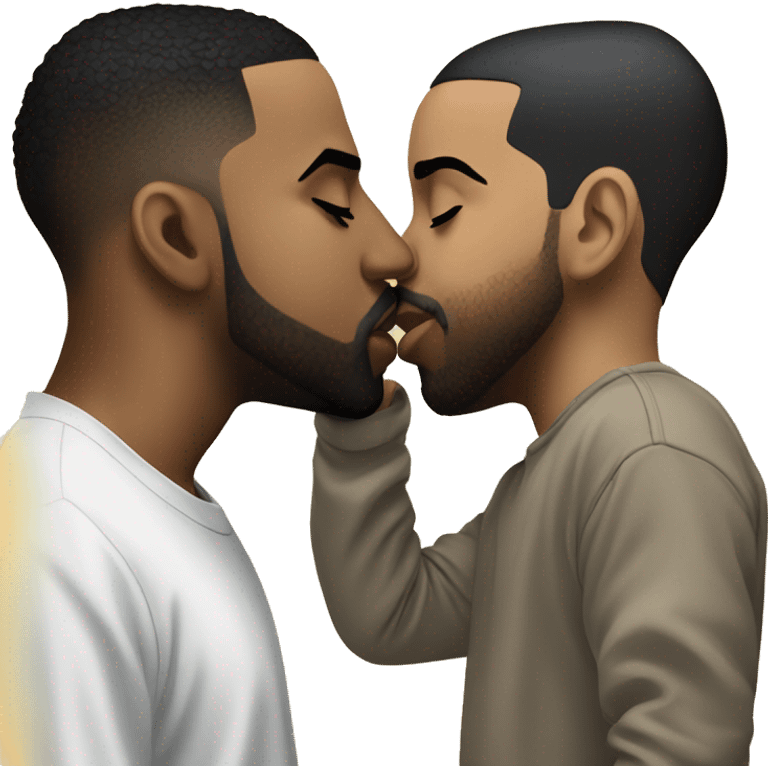 Drake kissing Kendrick Lamar  emoji