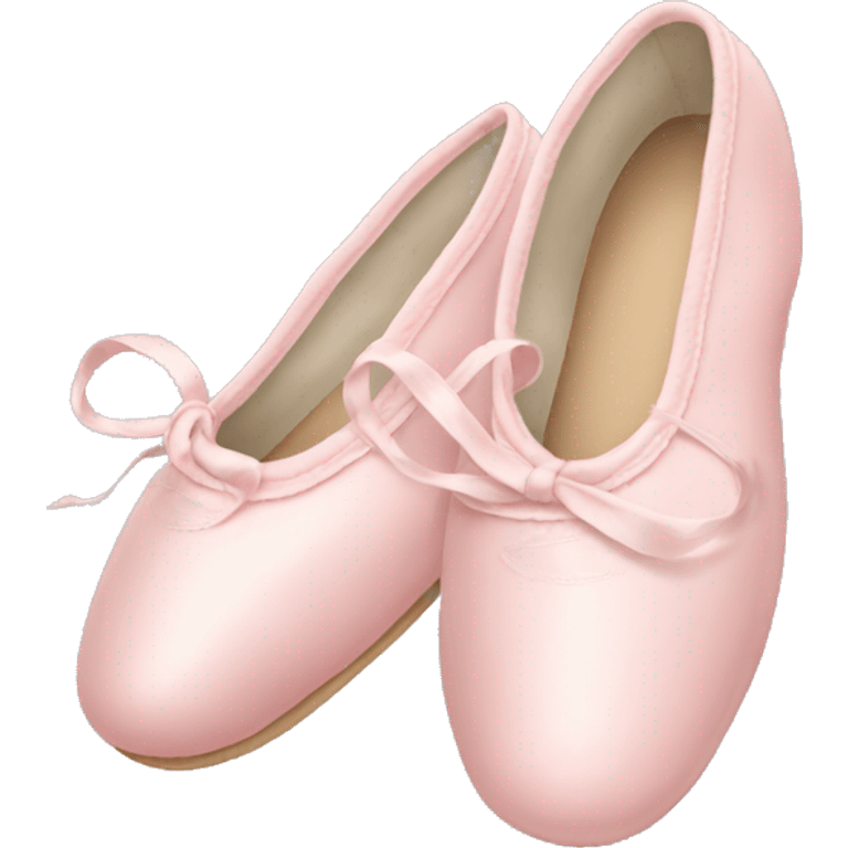 Pale pink ballet shoes emoji