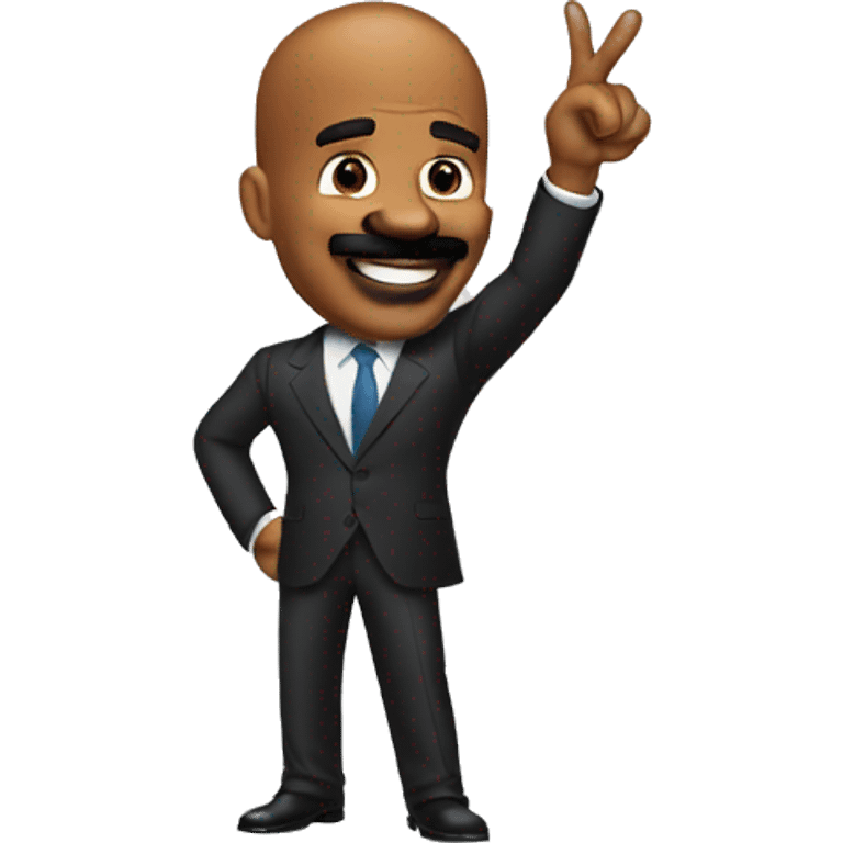 Steve Harvey pointing at the screen  emoji