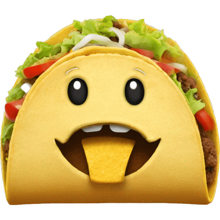 Taco giving gas emoji