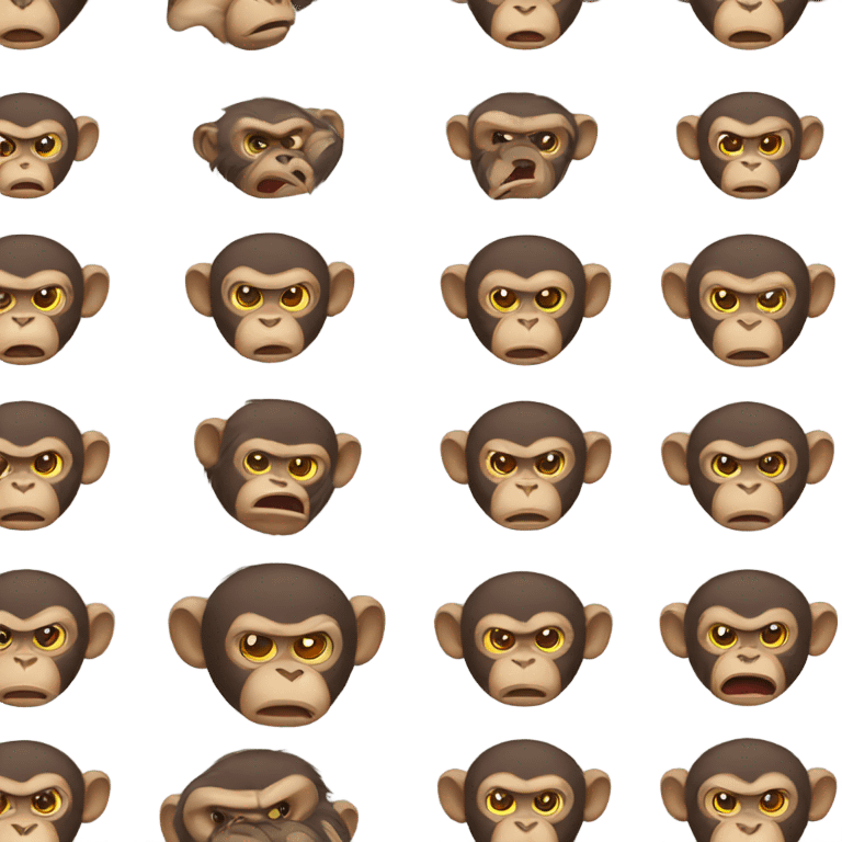 Angry monkey  emoji