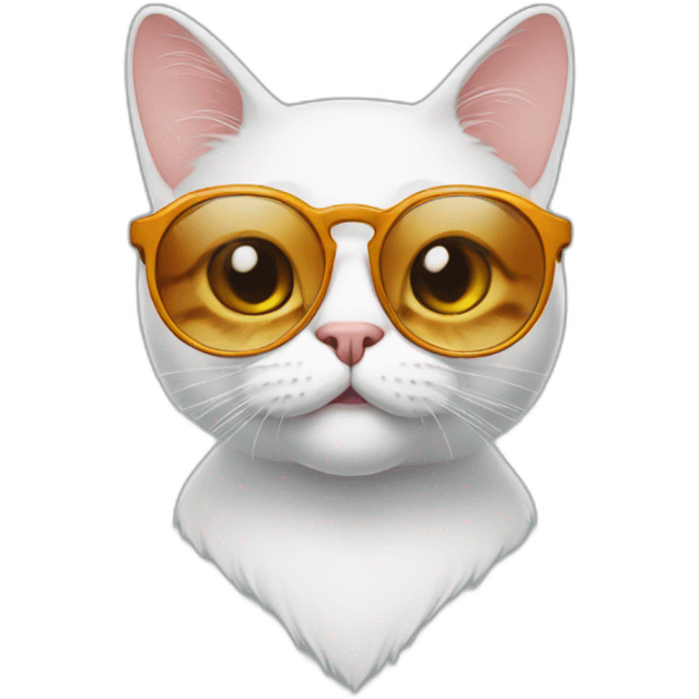 cat with funny glasses pro emoji