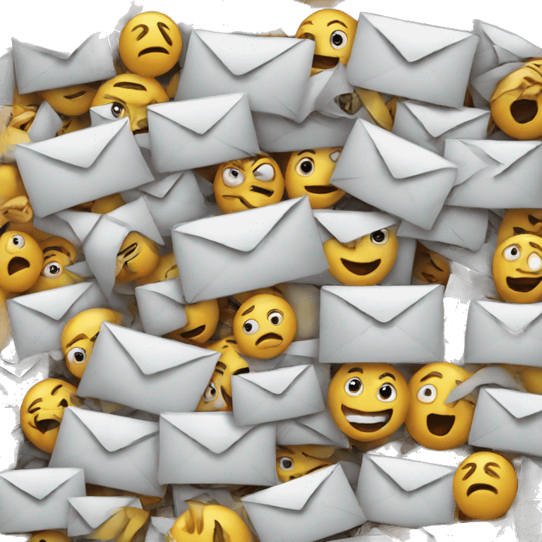 email inbox overloaded emoji