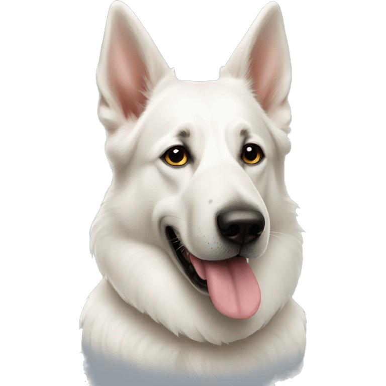 white german shepard big nose emoji