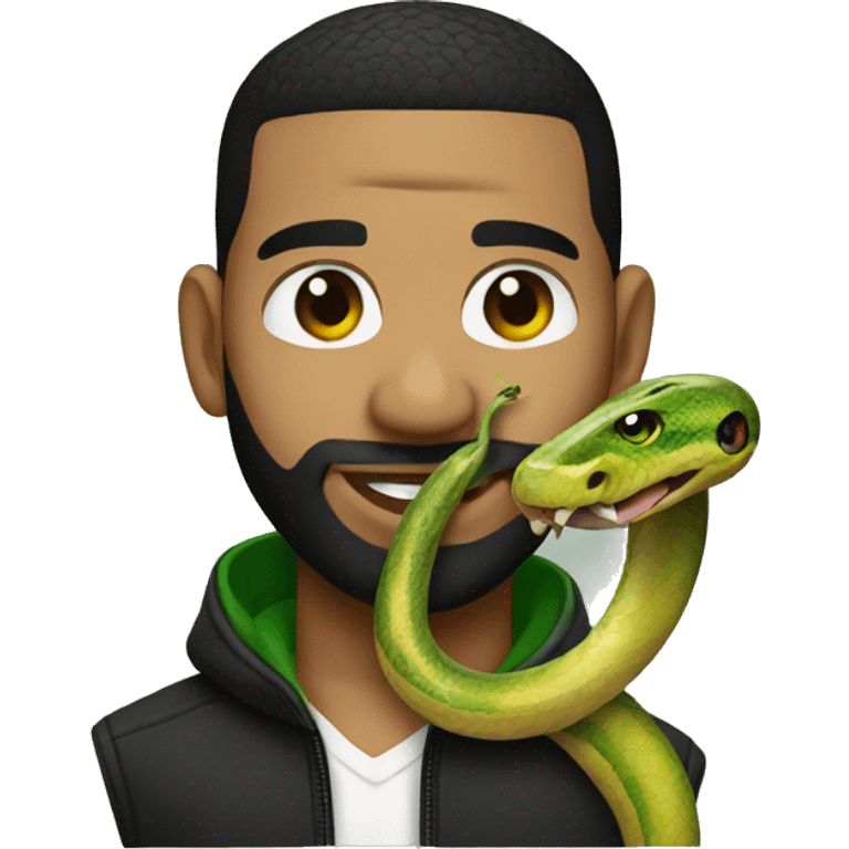 drake with a snake emoji