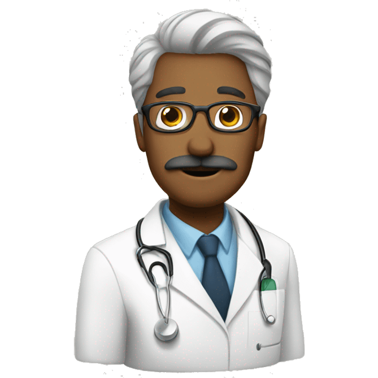 doctor with moustaches emoji