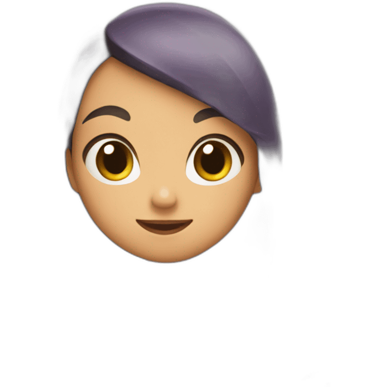 Girl playing videogame emoji