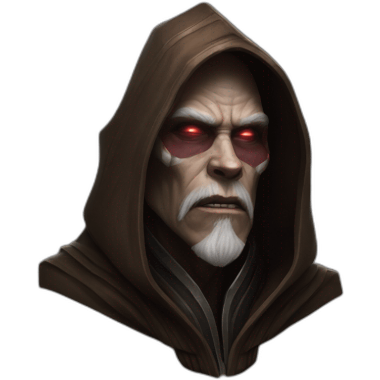 hyperrealist sith jedi in world of warcraft emoji