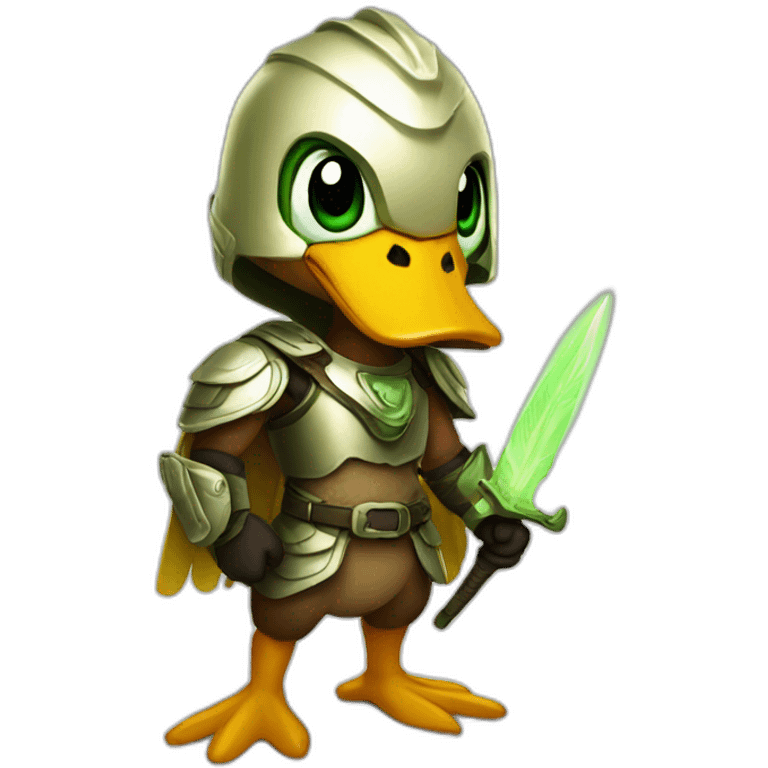 Duck light warrior emoji