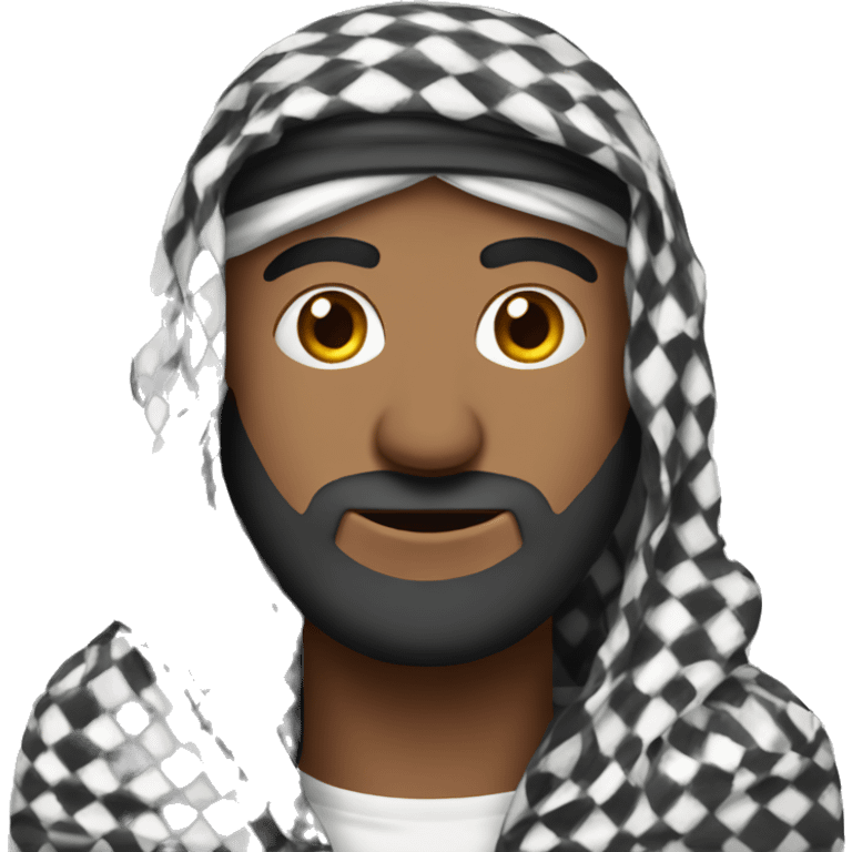 Man in keffiyeh emoji