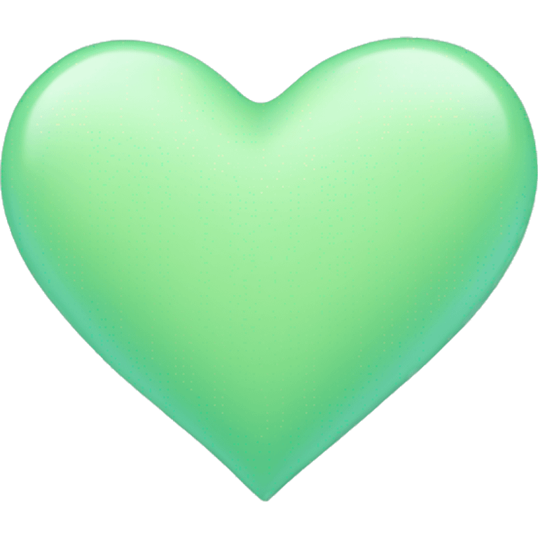 Pastel green heart emoji