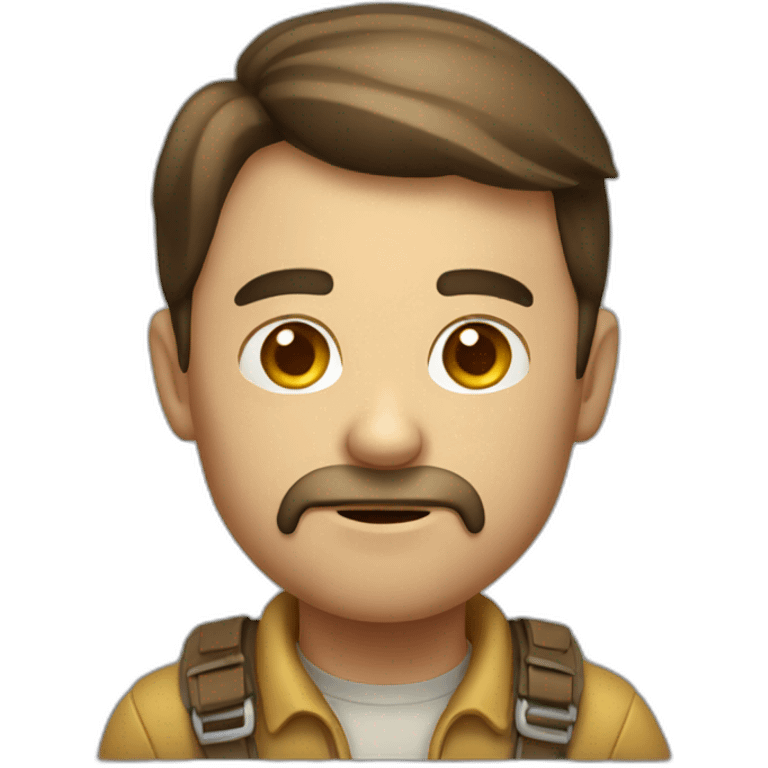 explorer disapointed , head emoji