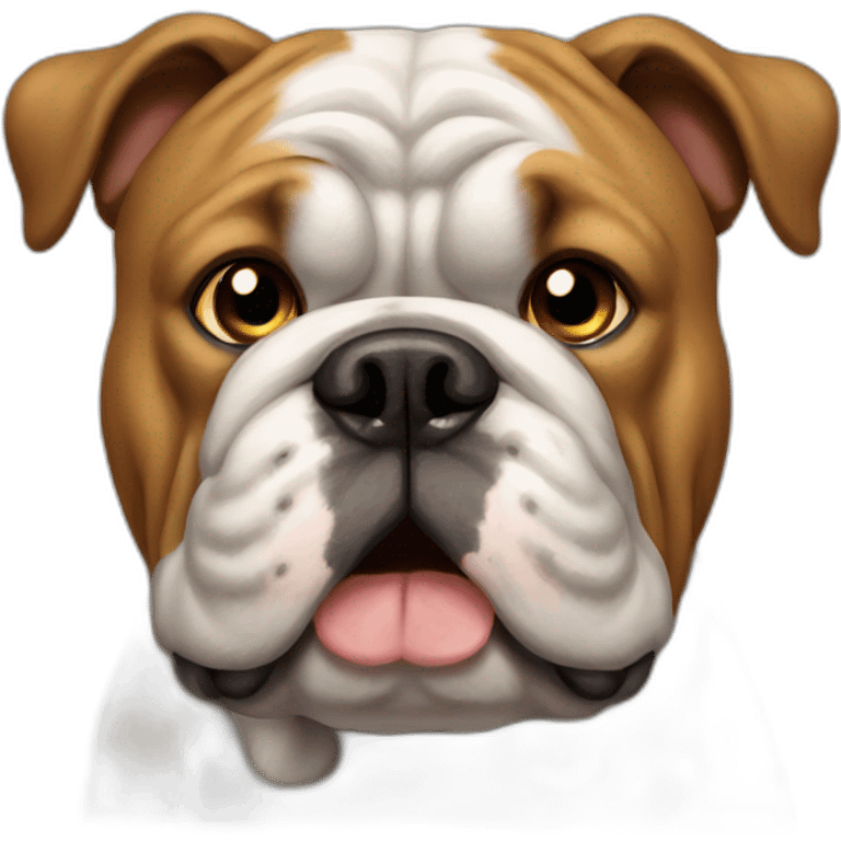 Dog Bulldog full-height emoji