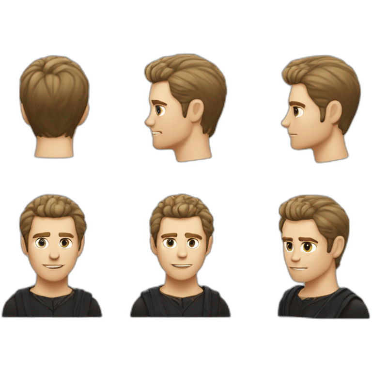 Klaus mikaelson short haircut realistic detailed emoji