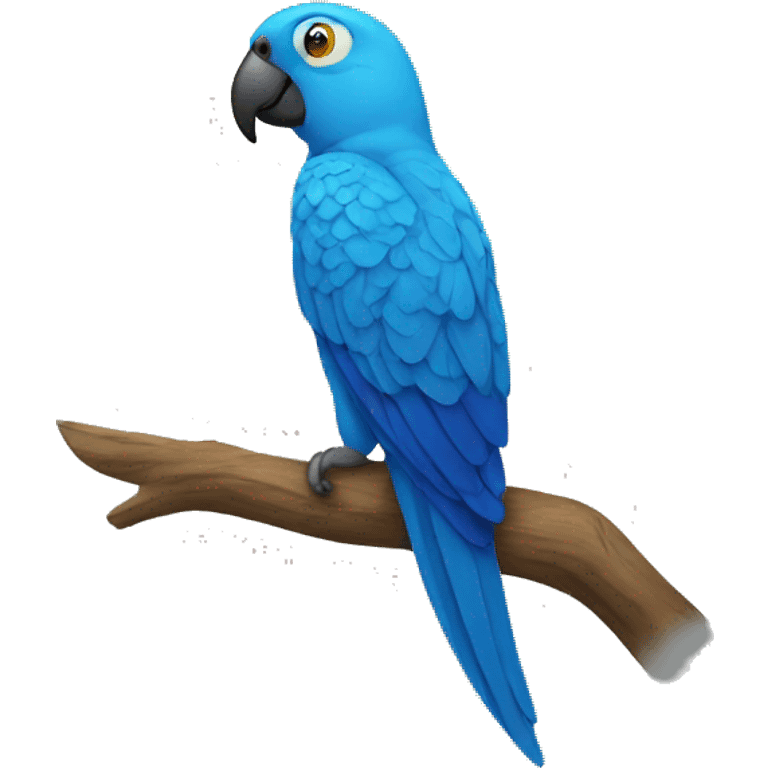 Blue parrot emoji