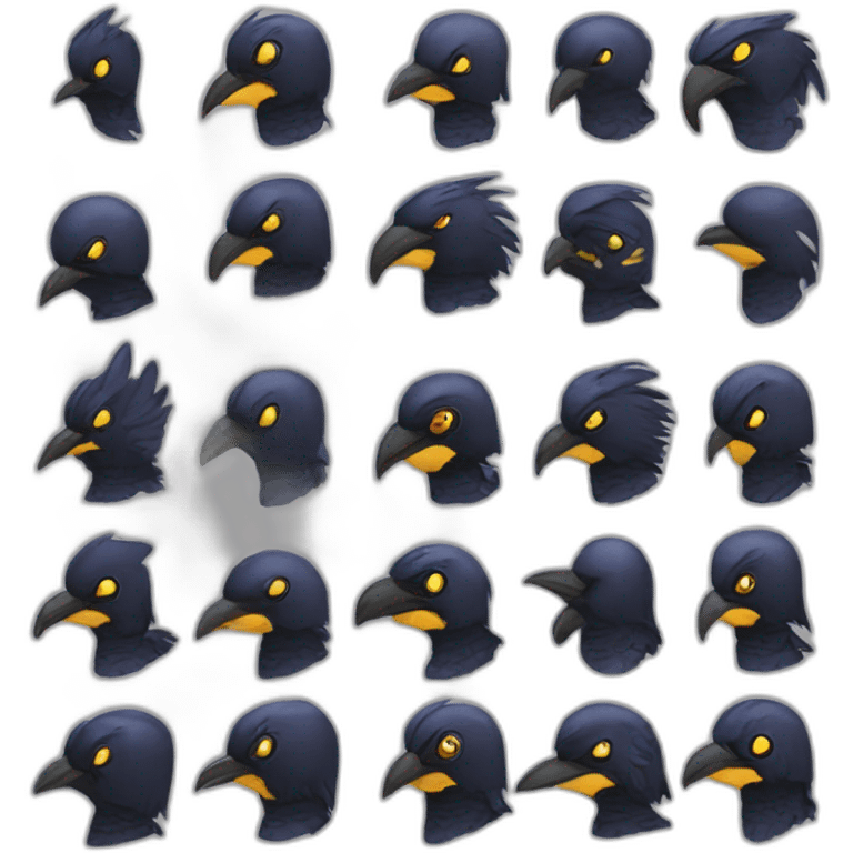 Raven, space marine, 40k, corax, beak emoji