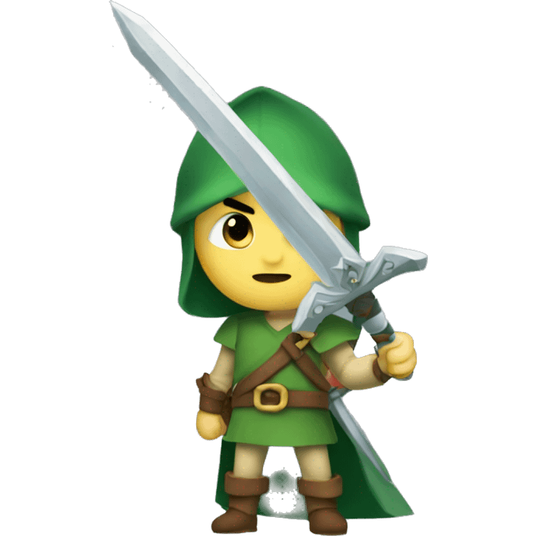 Link with his sword  emoji