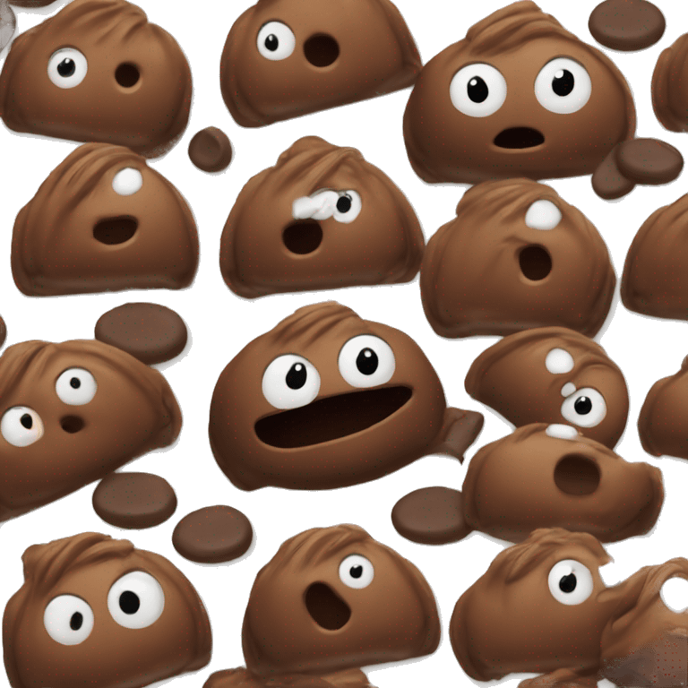 Lody czekoladowe  emoji