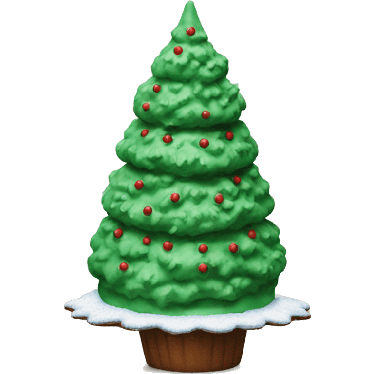 Realistic Little Debbie's Christmas Tree Cake  emoji