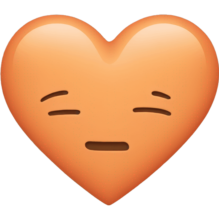 Pastel orange heart emoji