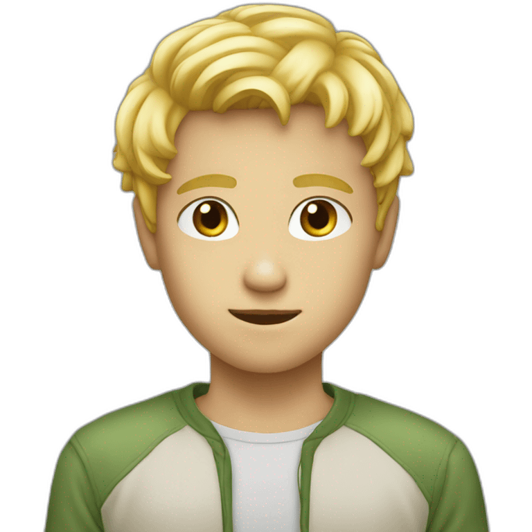 Picture of a blond boy emoji