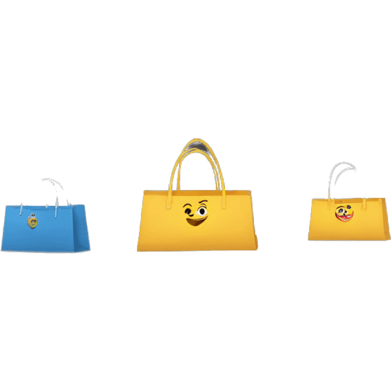 Shopping bags in new york city  emoji