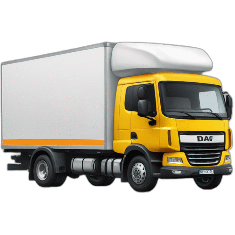 chauffeur de camion type daf content emoji