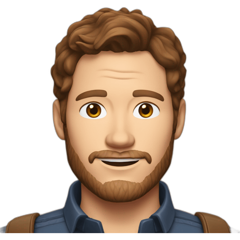 Chris Pratt brunette emoji