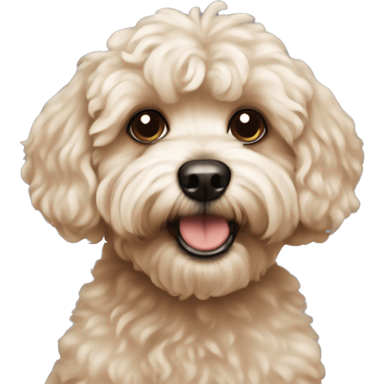 Dog maltipoo emoji