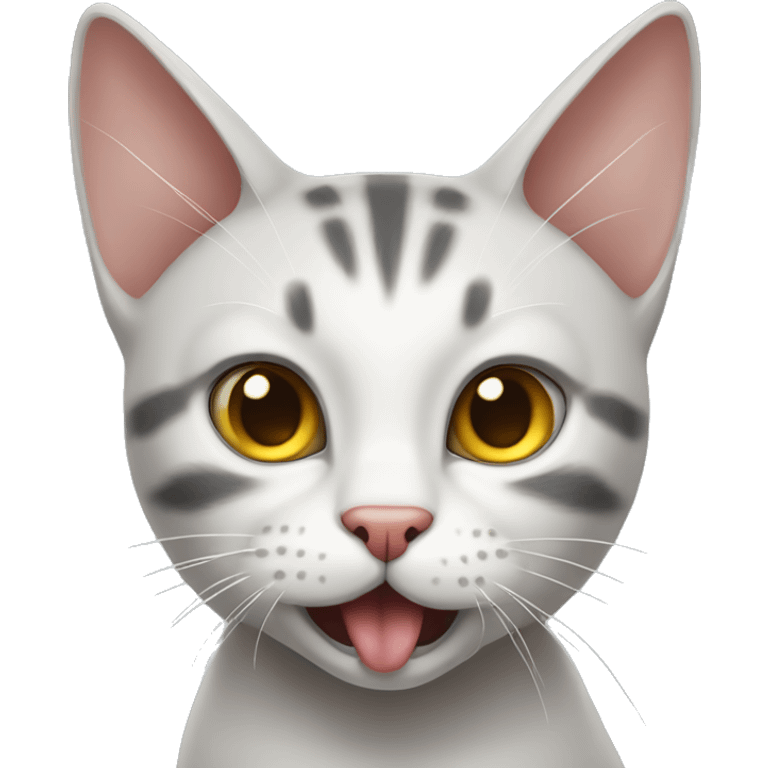 Cat meowing seductively  emoji