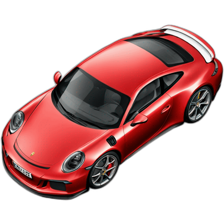 Porsche 911 red gt3 emoji