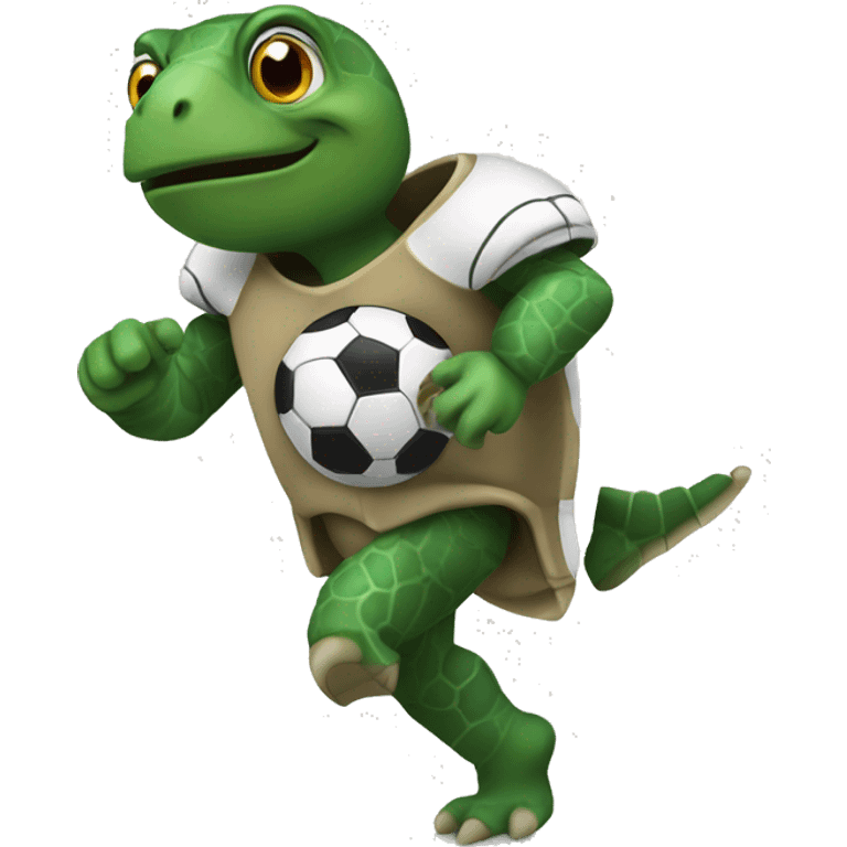 turtle playing football emoji