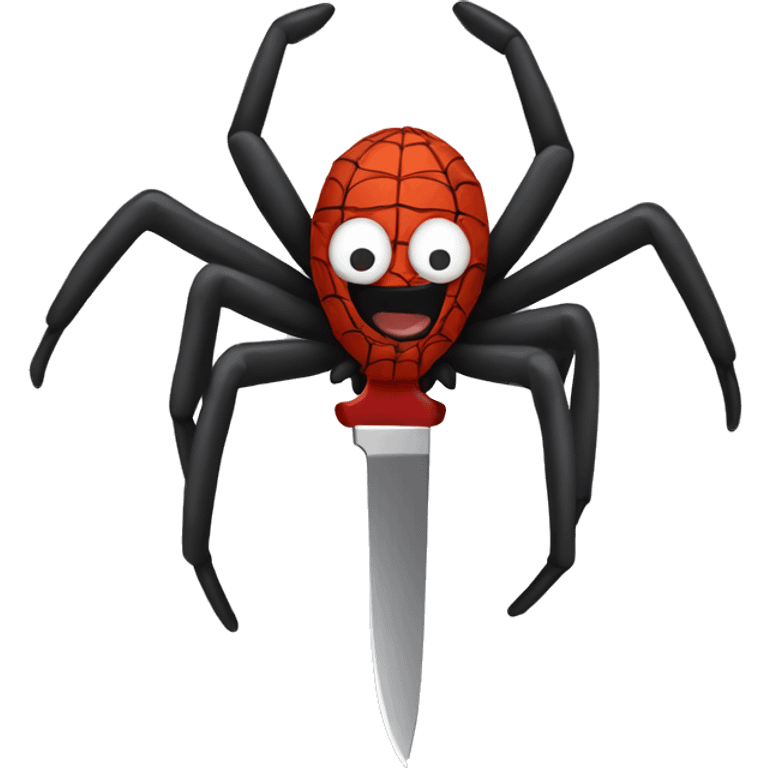 spider with knife emoji