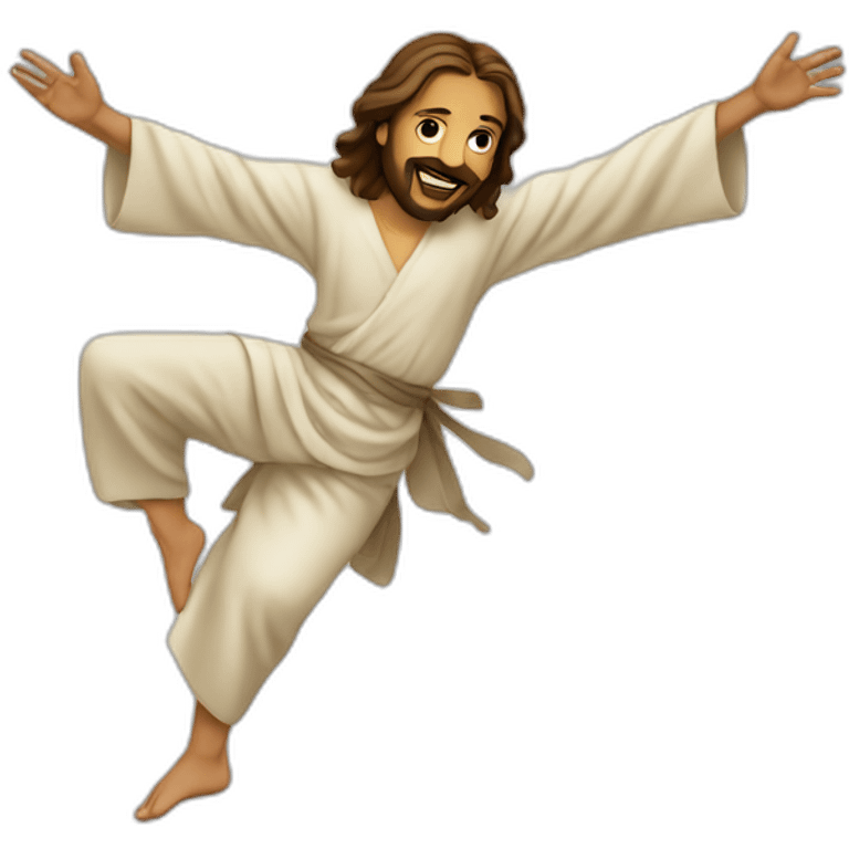 jesus breakdance emoji