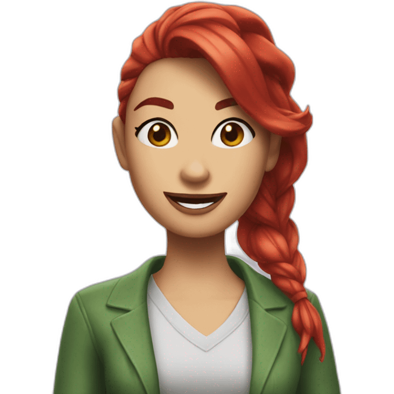 Mary Jane from Spiderman emoji