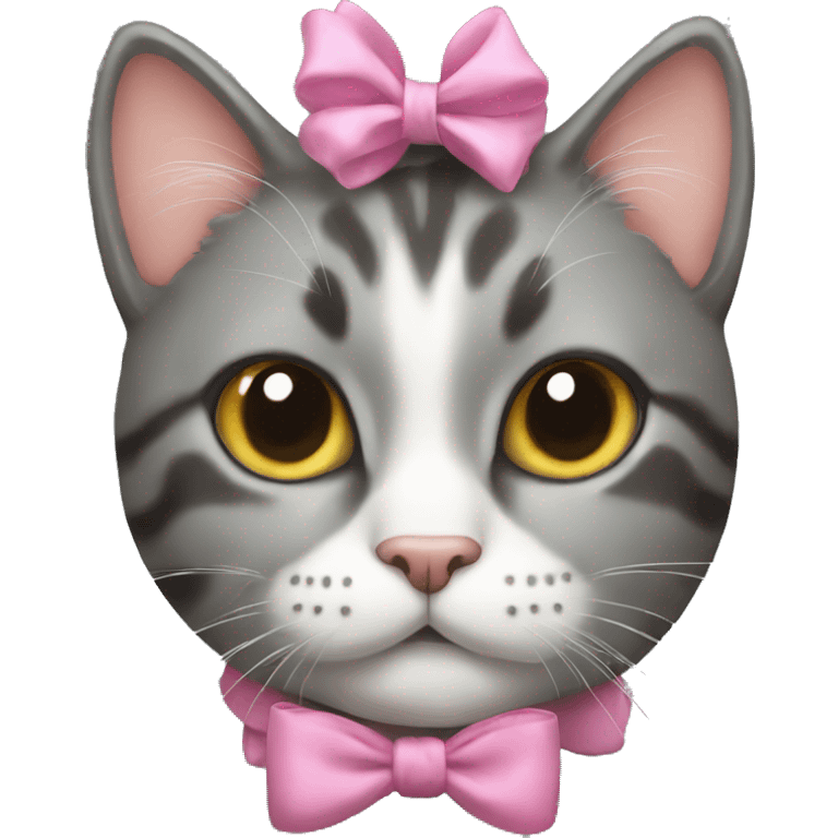 Cat with a bow emoji