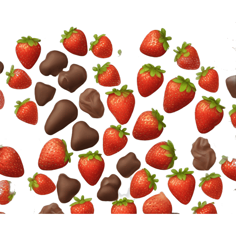 Emoji for chocolate covered strawberry emoji