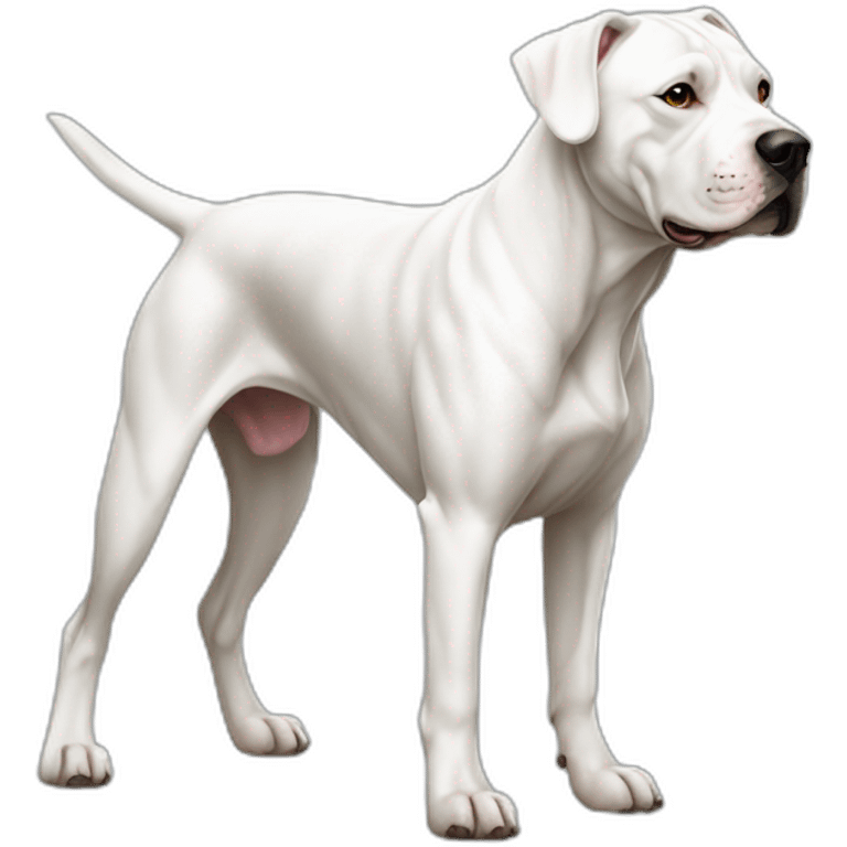 Dogo Argentino Dog Full Body emoji