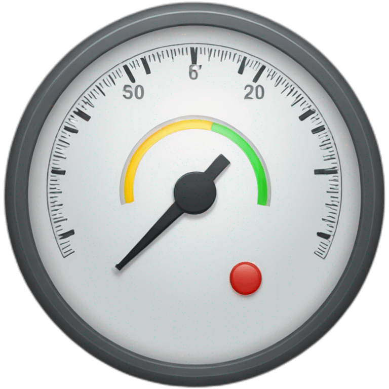 A circular gauge for electricity emoji