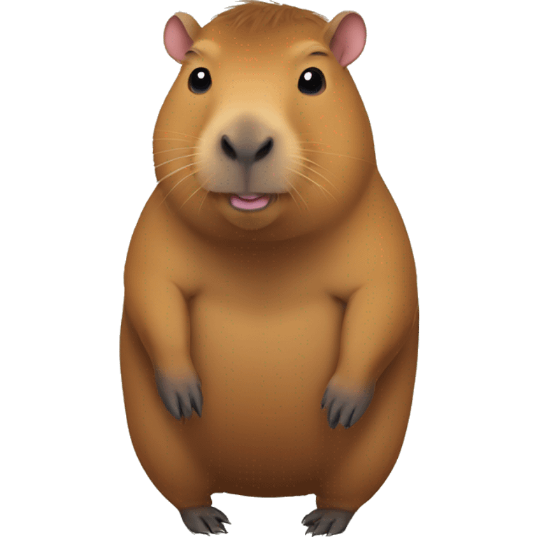 Heavily pregnant capybara emoji