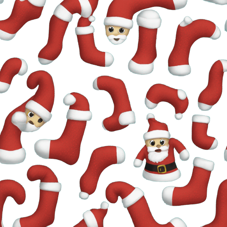 Santa sock emoji